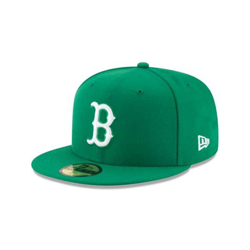 MLB Boston Red Sox Basic 59Fifty Fitted (BUK2120) - Green New Era Caps